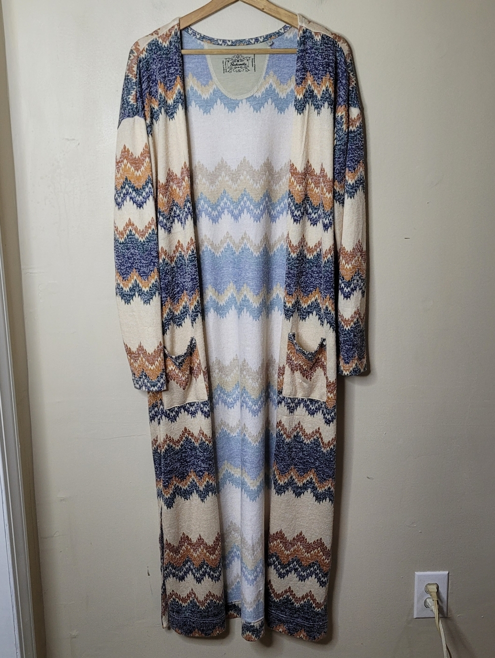Panhandle Cardigan Duster With Pockets Size L/XL - Picture 2 of 8